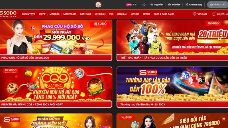 Chương trình khuyến mãi hấp dẫn tại 79Sodo